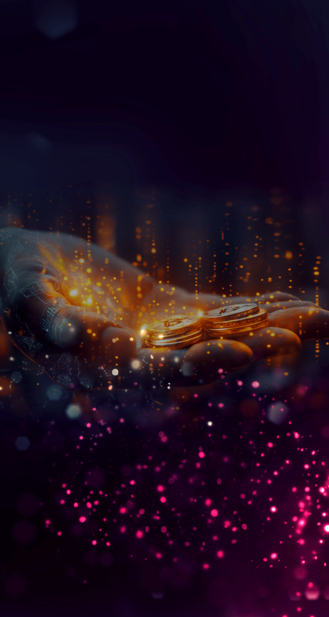 Illustration of blockchain-powered donations, highlighting cryptocurrency contributions, decentralized fundraising, financial support for global initiatives, and the impact of digital giving.